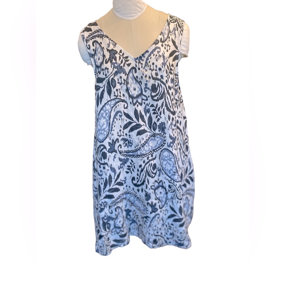 Lucky Brand NWT Linen Egot sleeveless A-line Dress